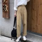 Long-sleeve Shirt / Cropped Straight Fit Pants