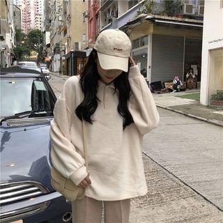 Collared Pullover / Cropped Wide-leg Pants