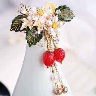 Flower Freshwater Pearl Acetate Hair Clip
