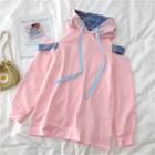 Cutout Hoodie Pink - One Size