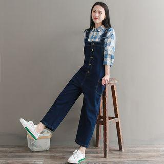 Button-front Jumper Jeans