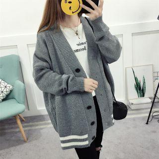 Oversize Color Panel Cardigan