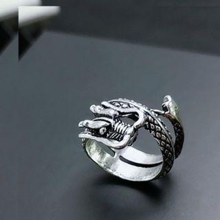 Dragon Alloy Ring Silver - One Size