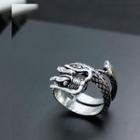 Dragon Alloy Ring Silver - One Size