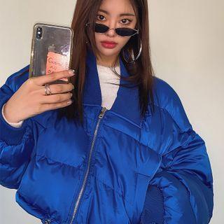 Balloon-sleeve Cropped Padded Jacket