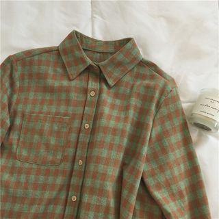 Gingham Shirt Green - One Size