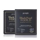 Petitfee - Black Pearl & Gold Hydrogel Mask Pack 5pcs 32g X 5pcs