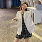 Floral Print Mini Dress + Blazer