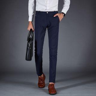 Striped Trim Slim Fit Pants