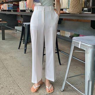 [magic Pants] Straight-cut Dress Pants