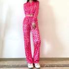 Heart Cropped Zip Hoodie / Wide Leg Pants