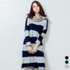 Round-neck Striped T-shirt Dress