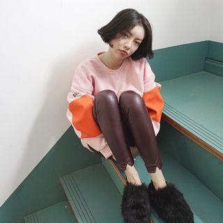 Color Block Oversized Pullover