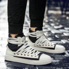 Canvas High-top Lace-up Sneakers