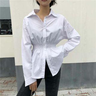 Smocked Shirt White - One Size