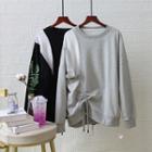 Drawstring Ruched Pullover