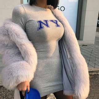 Printed Mini T-shirt Dress