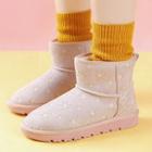 Print Fleece-lined Snow Boots