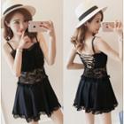 Strappy Lace Swim Dress