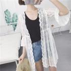 Lace Bell-sleeve Loose-fit Jacket