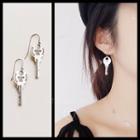 Key Sterling Silver Dangle Earring 1 Pair - Silver - One Size