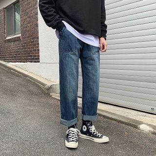 High-waist Cargo Loose-fit Jeans