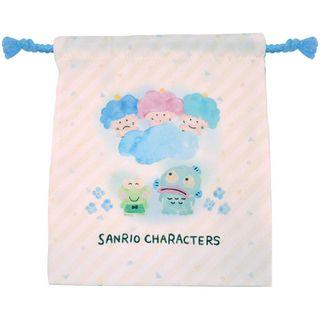 Goropikadon & Keroppi & Hangyodon Drawstring Pouch One Size
