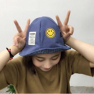 Smiley Applique Bucket Hat