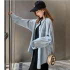 Set: Denim Jacket + Sleeveless Midi Dress Denim Blue - One Size