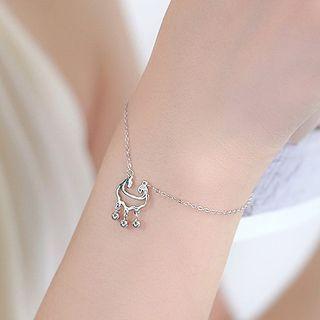 Sterling Silver Fringed Bracelet 1 Pc - Silver - One Size