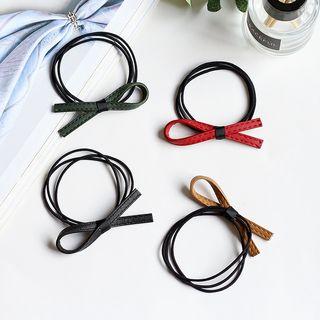 Faux Leather Knot Hair Tie
