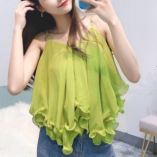 Ruffle Chiffon Camisole