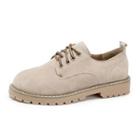 Faux-suede Lace-up Casual Shoes
