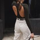Cut-out Cropped Top