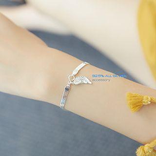 Wing Charm Silver Bracelet