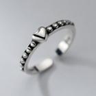 Heart Ring S925 Silver Ring - Silver - One Size