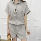 Linen Blend Playsuit