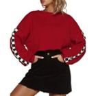Checked Panel Sweatshirt