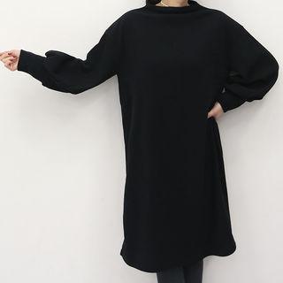 Crew-neck Loose-fit Sweater Dress