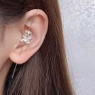 Bear Drop Earring 1 Pc - Gold - One Size