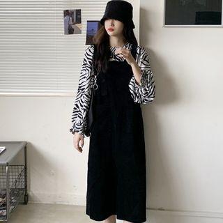 Zebra Shirt / Midi Jumper Dress