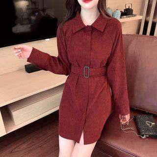Long Sleeve Dress With Belt