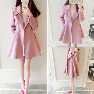 Plain Wool Coatdress