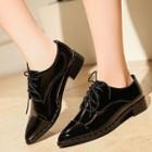 Patent Pointed Oxfords
