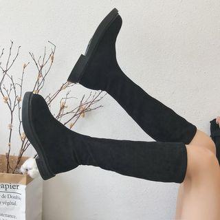 Plain Knee-high Boots