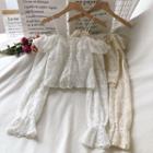 Lace Cold Shoulder Shirt