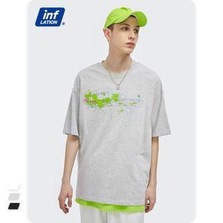 Embossed Printed Loose T-shirt