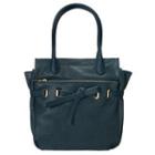 Tie-front Tote Navy - One Size