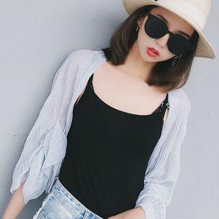 Crinkled Chiffon Light Jacket