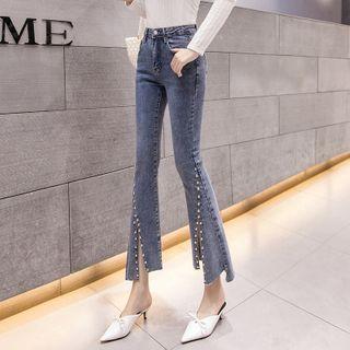 Studded Boot-cut Jeans